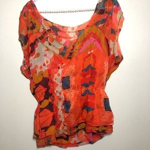 Diane Von Furstenberg Esmeralda Silk Blouse size 8